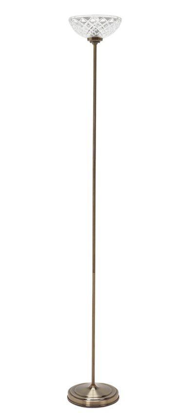 Heart of House - Russet Cut Glass Effect Uplighter - Floor Lamp